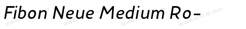Fibon Neue Medium Ro字体转换
